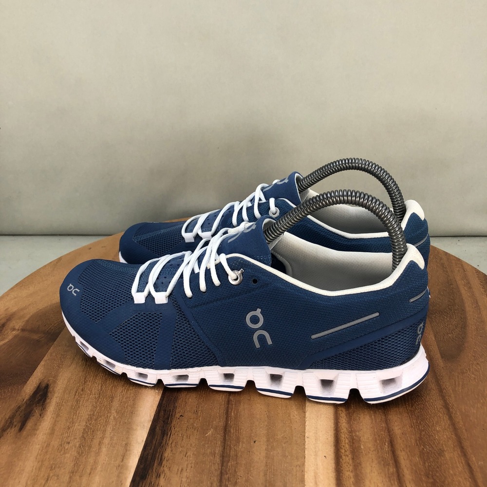 On Cloud 5 Running Shoes Womens 8 Blue White Lightweight Cushioned Comfort - Picture 3 of 8